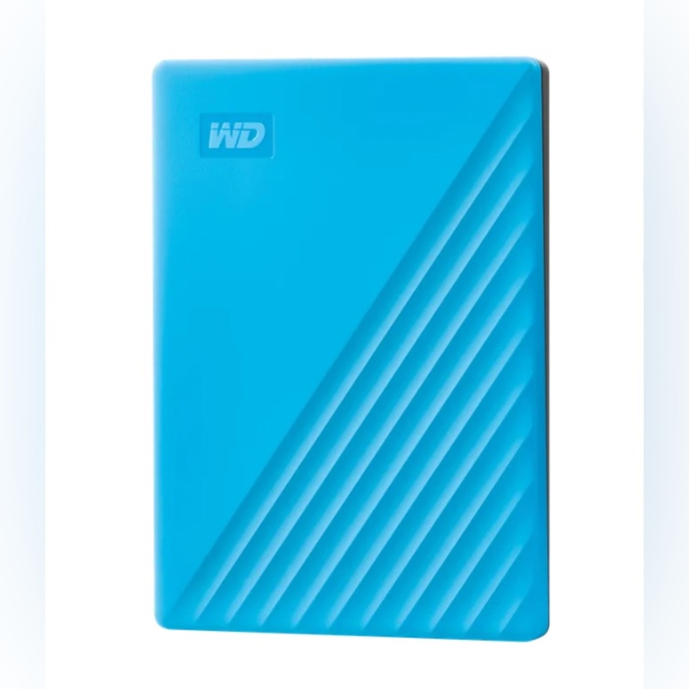 Western Digital 2TB WD My Passport, Portable External Hard Drive HDD, Blue.